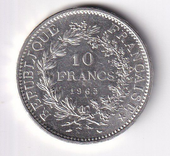 Tutti le monete: Frankreich 10 ffr Hercule 1965 ss-vorz – Usato da Neuchâtel venduto da karlpierrino