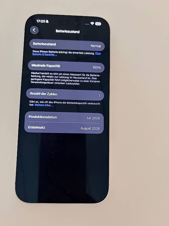 Apple Handys / Smartphones: neues Iphone 17 Pro Max - 512GB – Neu (gemäss Beschreibung) aus Lichtensteig von Polarlicht27 2