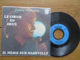 JOHNNY HALLYDAY SINGEL LE COEUR EN DEUX
