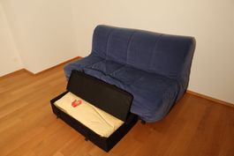 Bettsofa 2er mit Lattenrost & Bettwäsche-Box