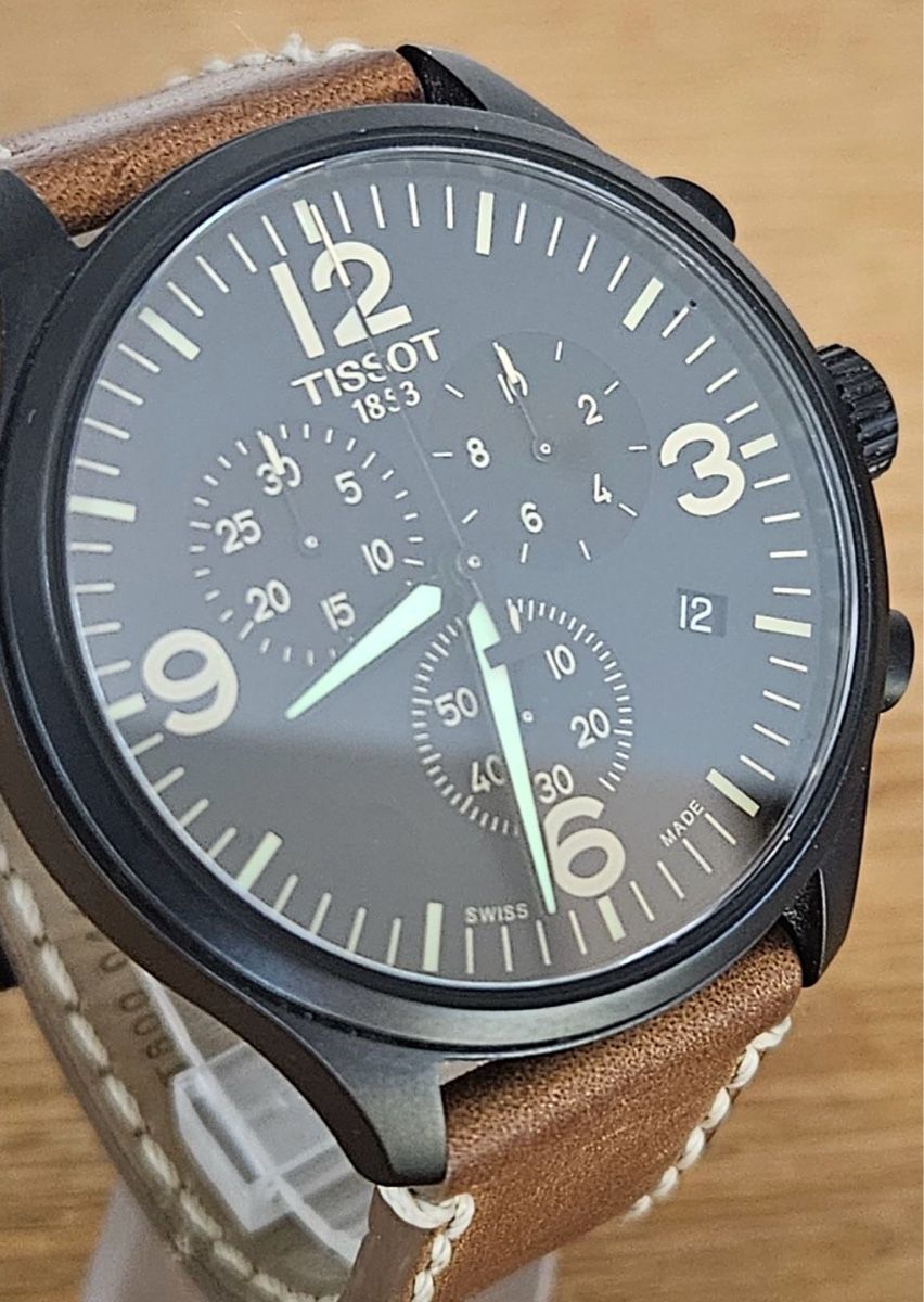 Tissot Uhren: Tissot Chronograph XL Lederarmband – Gebraucht aus Untersiggenthal von TimeandShine 1