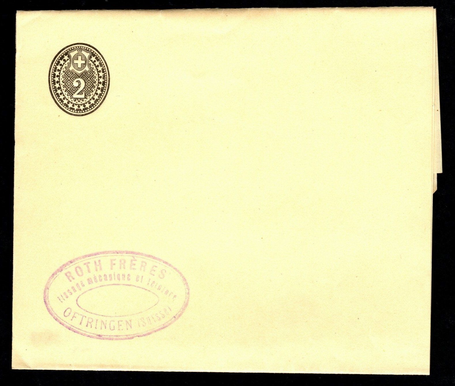 Tutti i francobolli: 1897 Privat Streifband Roth Frères Oftringen – Nuovo e nell'imballaggio originale da Zürich venduto da Alain-Phila