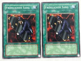 Yu-Gi-Oh! 2x Karte - Fröhlicher Sarg - Selten - Top Zustand!