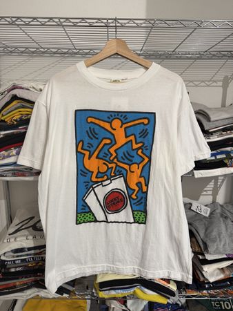 1987 Vintage Keith Haring Montreux Jazz T-Shirt Size XL