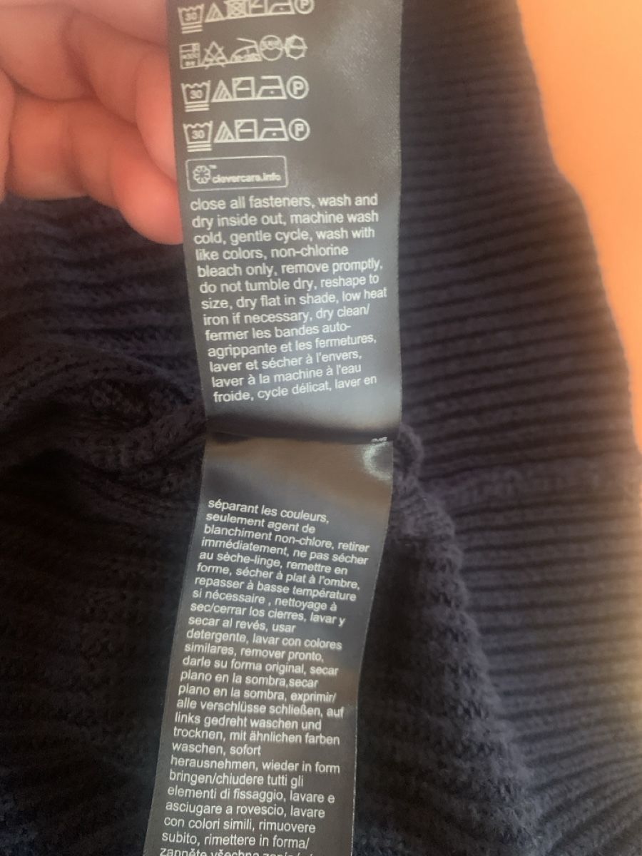 Tommy Hilfiger Kleider: Tommy Hilfiger Pullover Kleid dunkelblau Grösse L – Gebraucht aus Rain von 11. 8