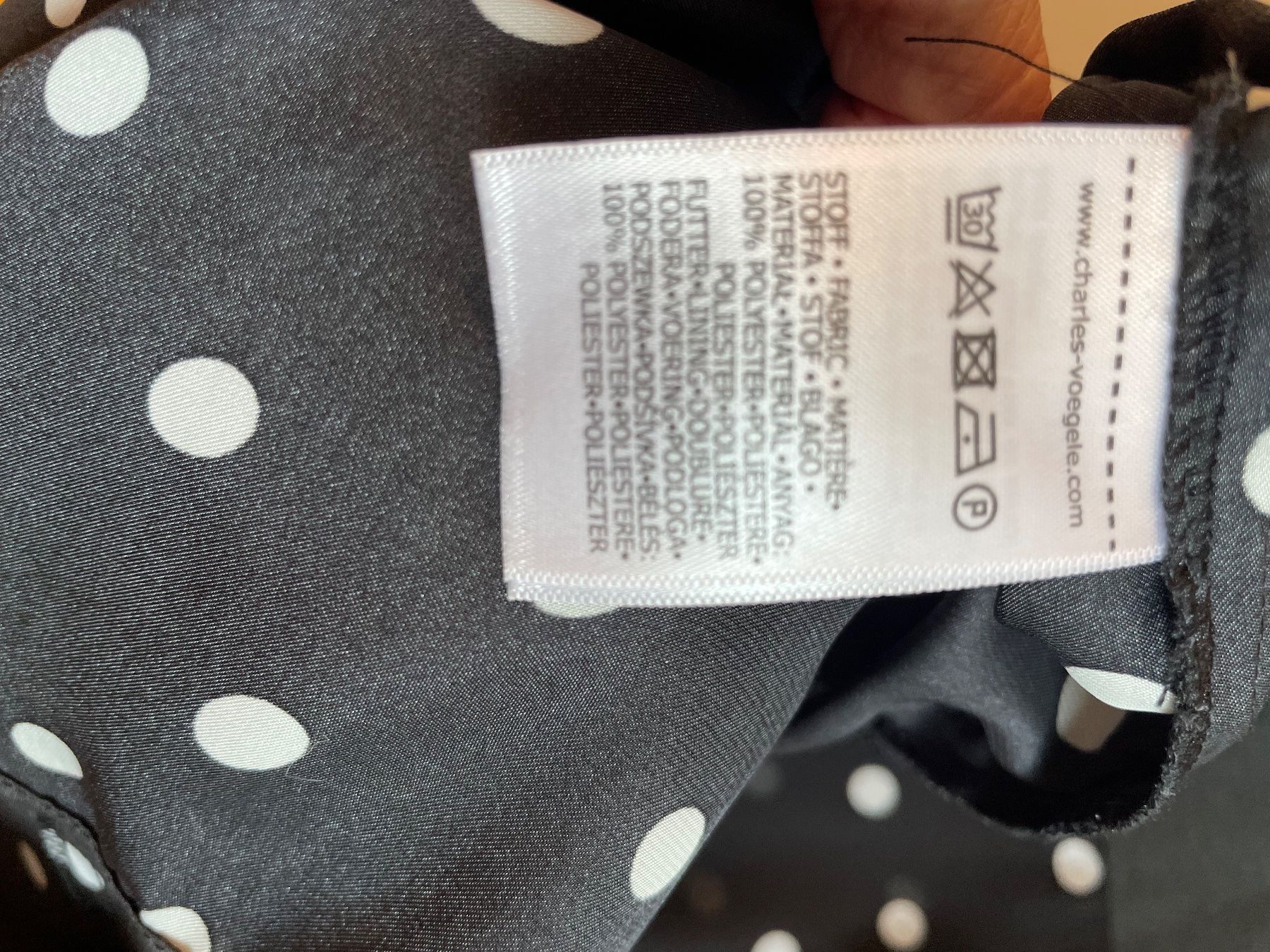Vestiti: Kleid mit Polkadots Schwarz/weiss Gr. 38 – Usato da Gockhausen venduto da AnneT07 3