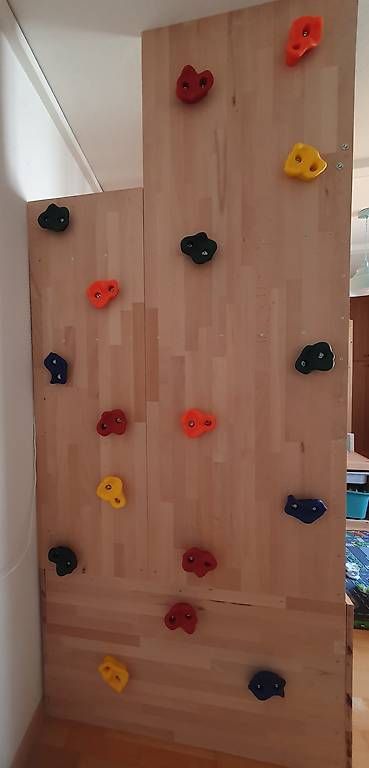 Letti: Hochbett mit selbstgemachter Kletterwand – Usato da Thun venduto da elefe8 1