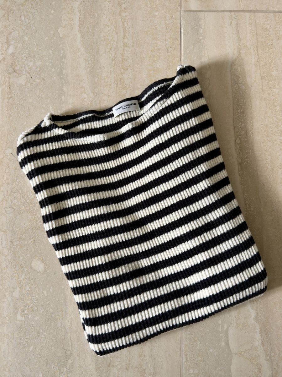 Saint Laurent Maglioni & Felpe: Saint Laurent gestreifter Matrosen-Pullover, S - neu! – Nuovo (secondo la descrizione) da Au ZH venduto da swissmatchpoint