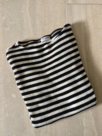 Saint Laurent gestreifter Matrosen-Pullover, S - neu!