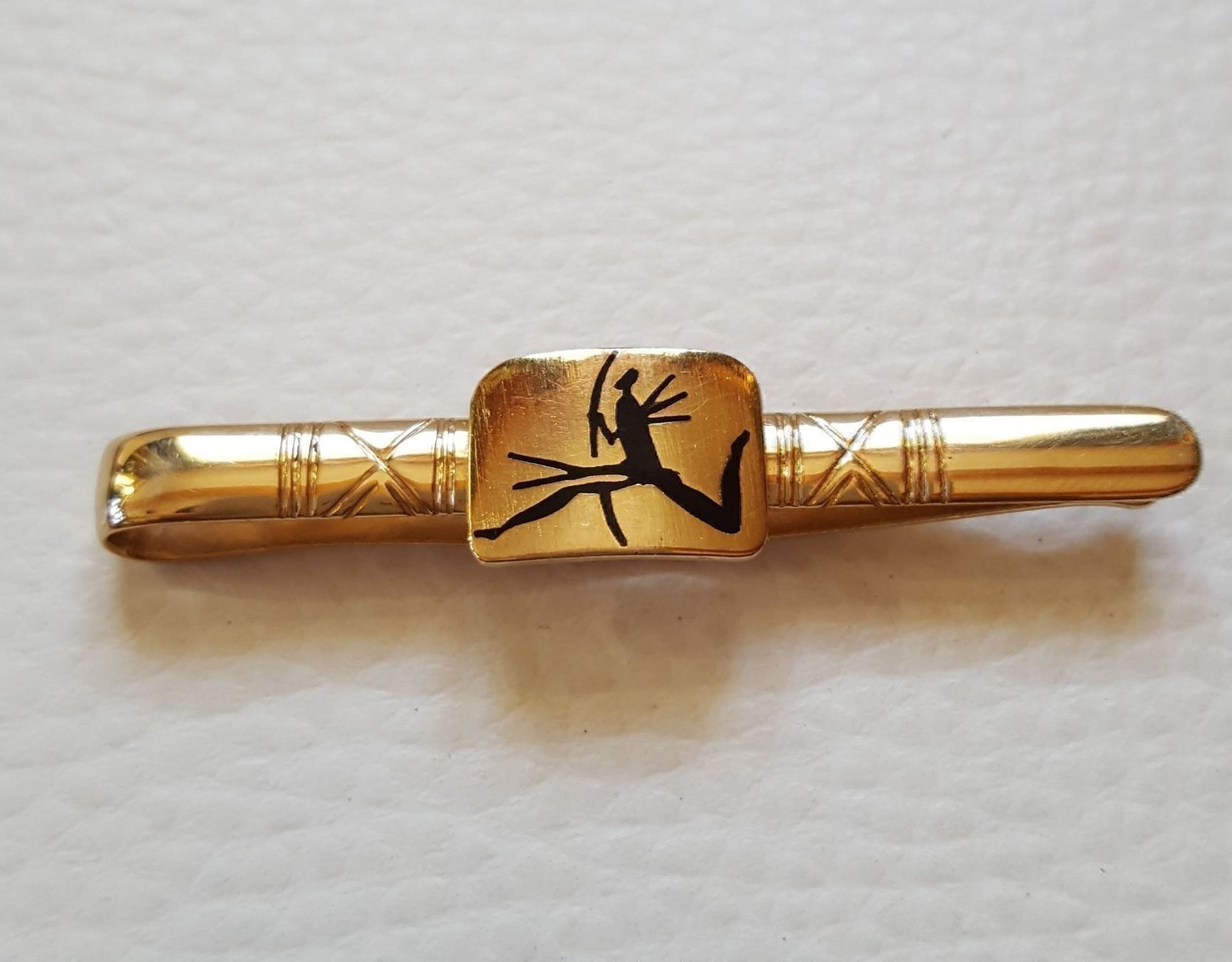Spille & Fermagli: Unikat Massiv Gold Krawattenadel – Usato da Wald ZH venduto da Dasilver 4
