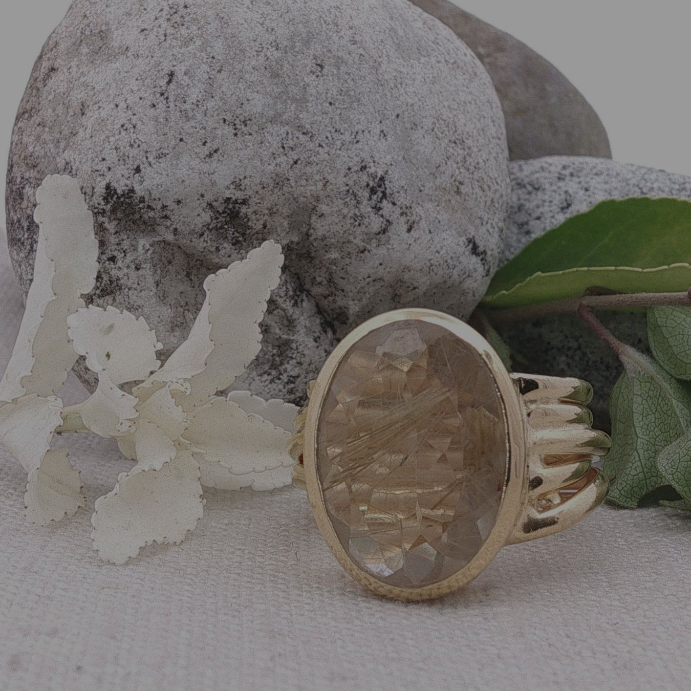 Olga Ribler Anelli: Ring 925 Sterling Silber mit Rutilquarz Grösse 56 – Nuovo (secondo la descrizione) da Luzern venduto da Schmuckoutlet 3
