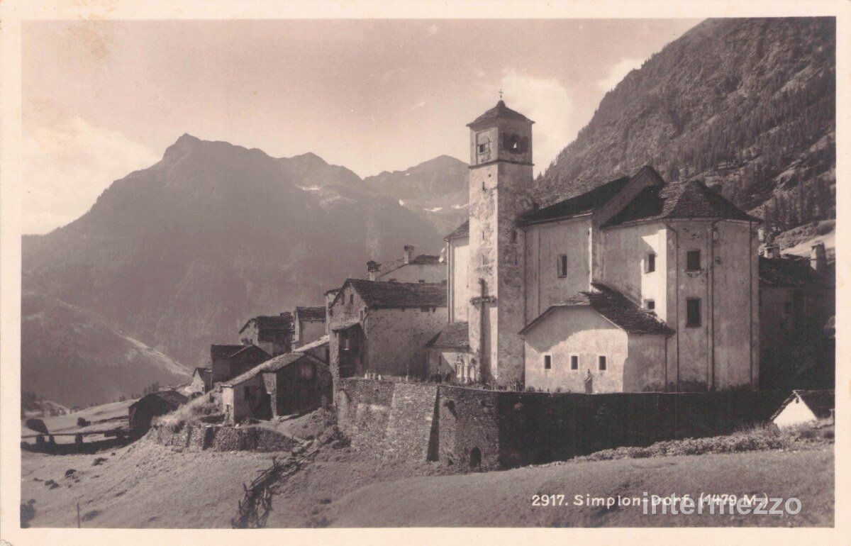Cartoline postali: Simplon VS // 1929 Simplon-Dorf – Usato da Basel venduto da intermezzo12