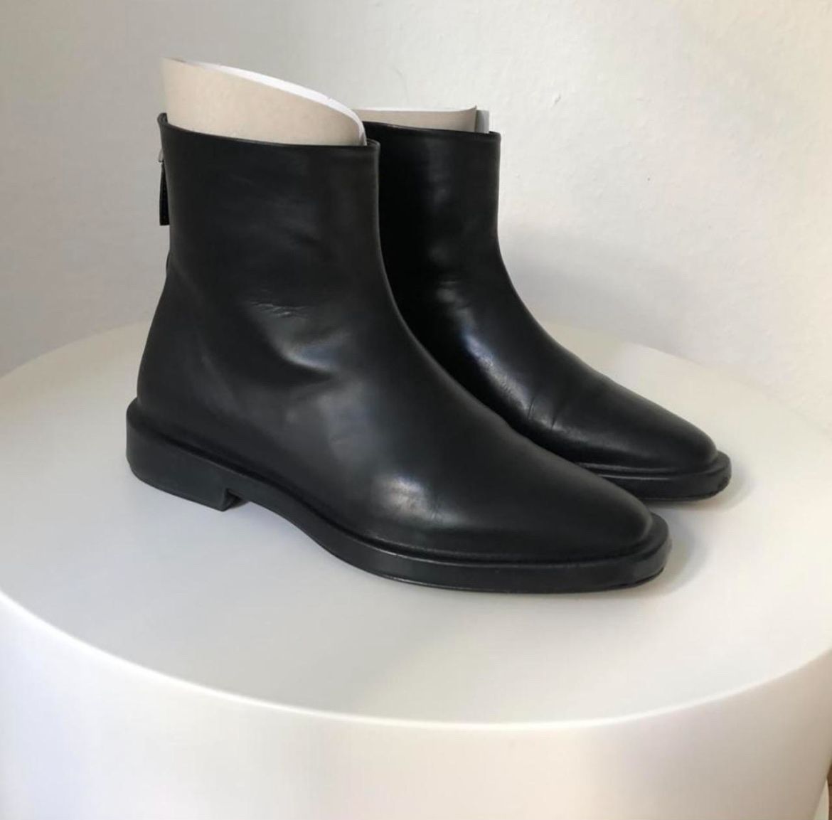 Jil Sander Scarpe da donna: Jil Sander Black Leather Ankle Boots sz 36 – Nuovo (secondo la descrizione) da Genève venduto da TreasureChest