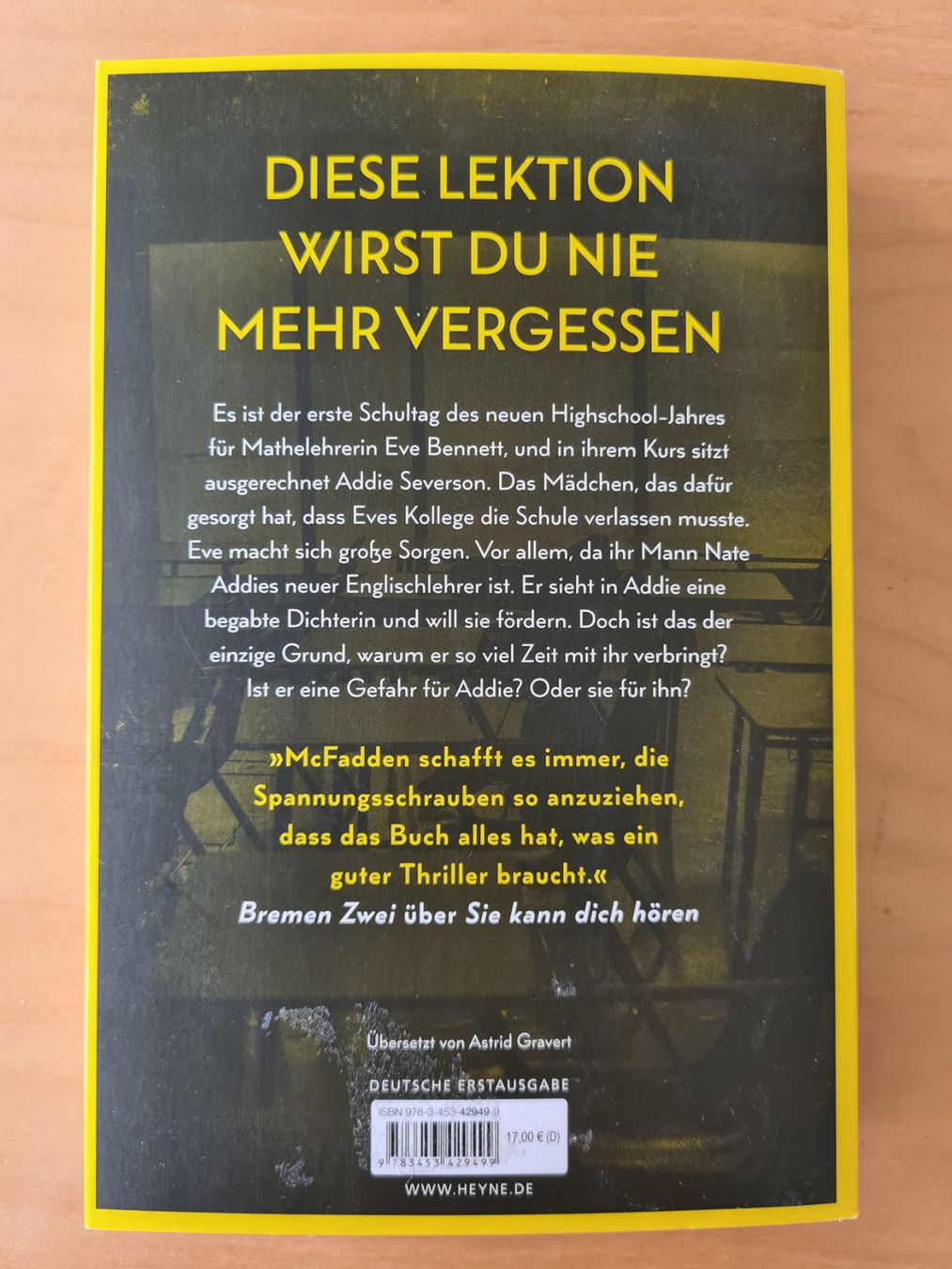 Libri: Der Lehrer von Freida McFadden – Usato da Oberwil BL venduto da Spieltopia 2