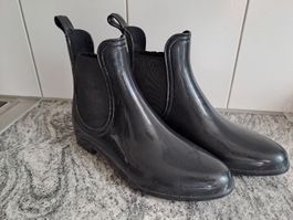 Schwarze Regenstiefel Gr. 38 - perfekt für den Herbst!