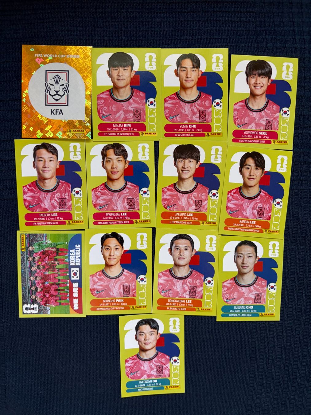 Panini Carte collezionabili: 13 Panini Sammelbilder von Korea – Usato da Thalwil venduto da kon_v82n