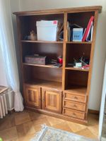 Regal, Bücherregal, Holz, massiv, nussbraun