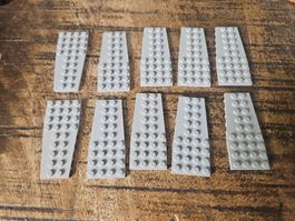 lego 2413 lot de 10 pièces Light Bluish Gray Wedge, Plate 