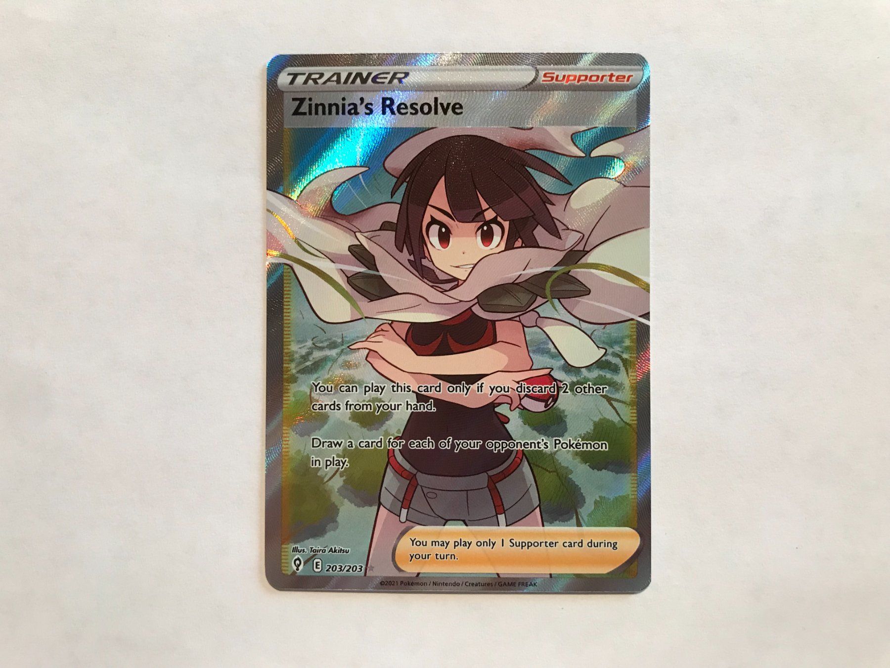 Pokémon Sammelbilder & Trading cards: Trainer Zinnia's Resolve Fullart Evolving Skies EN – Neu (gemäss Beschreibung) aus Hagendorn von Pokecollectorch 1