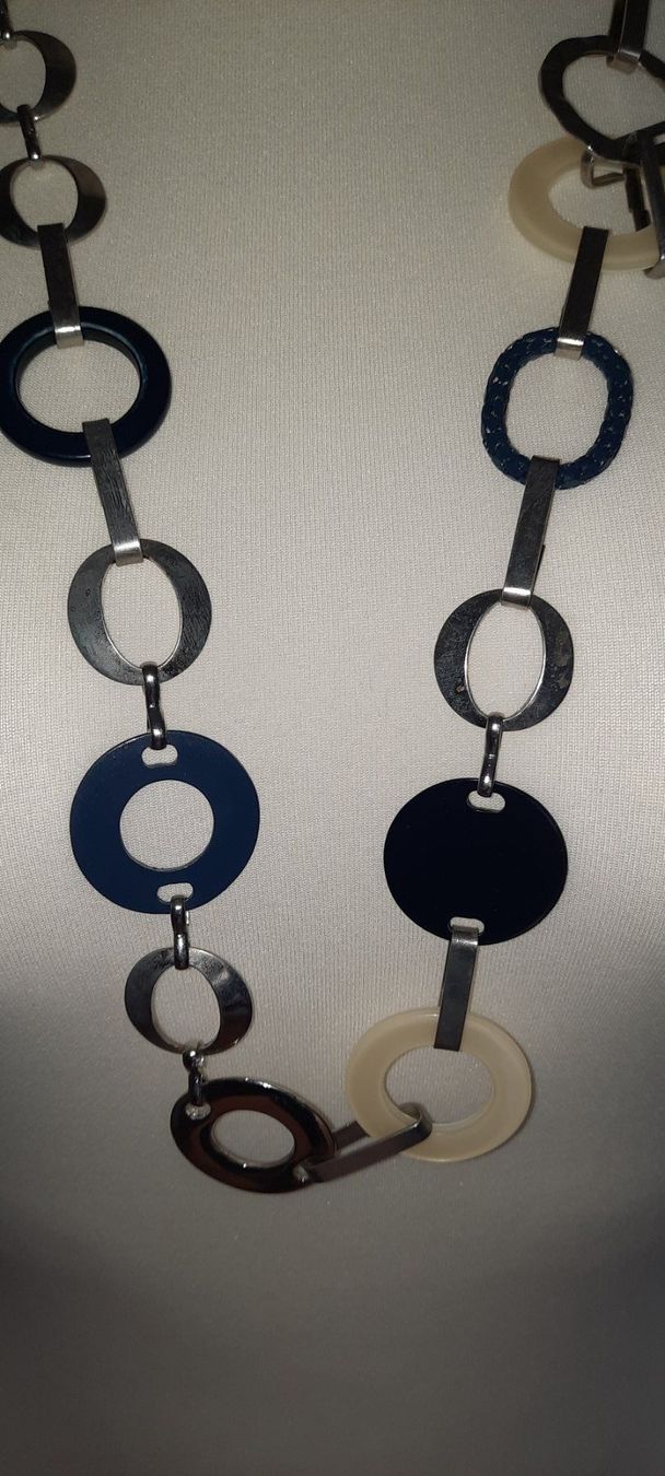 Catenine: ***CECIL*** Kette in blau-weiss-silber – Usato da Wädenswil venduto da H2H_Secondhandshop 7