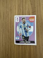 Original Extra Sticker von Panini (Lionel Messi lila)