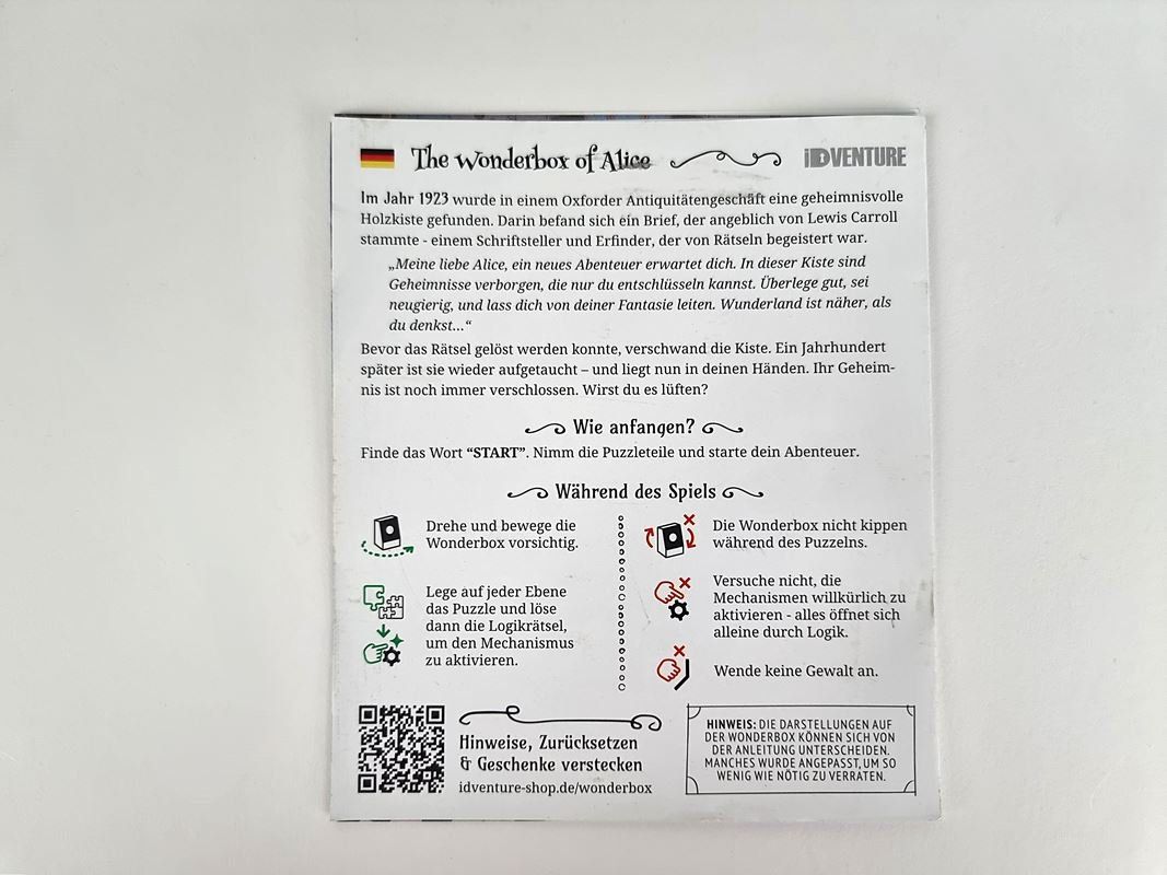 Spielzeuge: Alice im Wunderland Escape Box – Neu (gemäss Beschreibung) aus Urtenen-Schönbühl von Restwert_Schoenbuehl 8