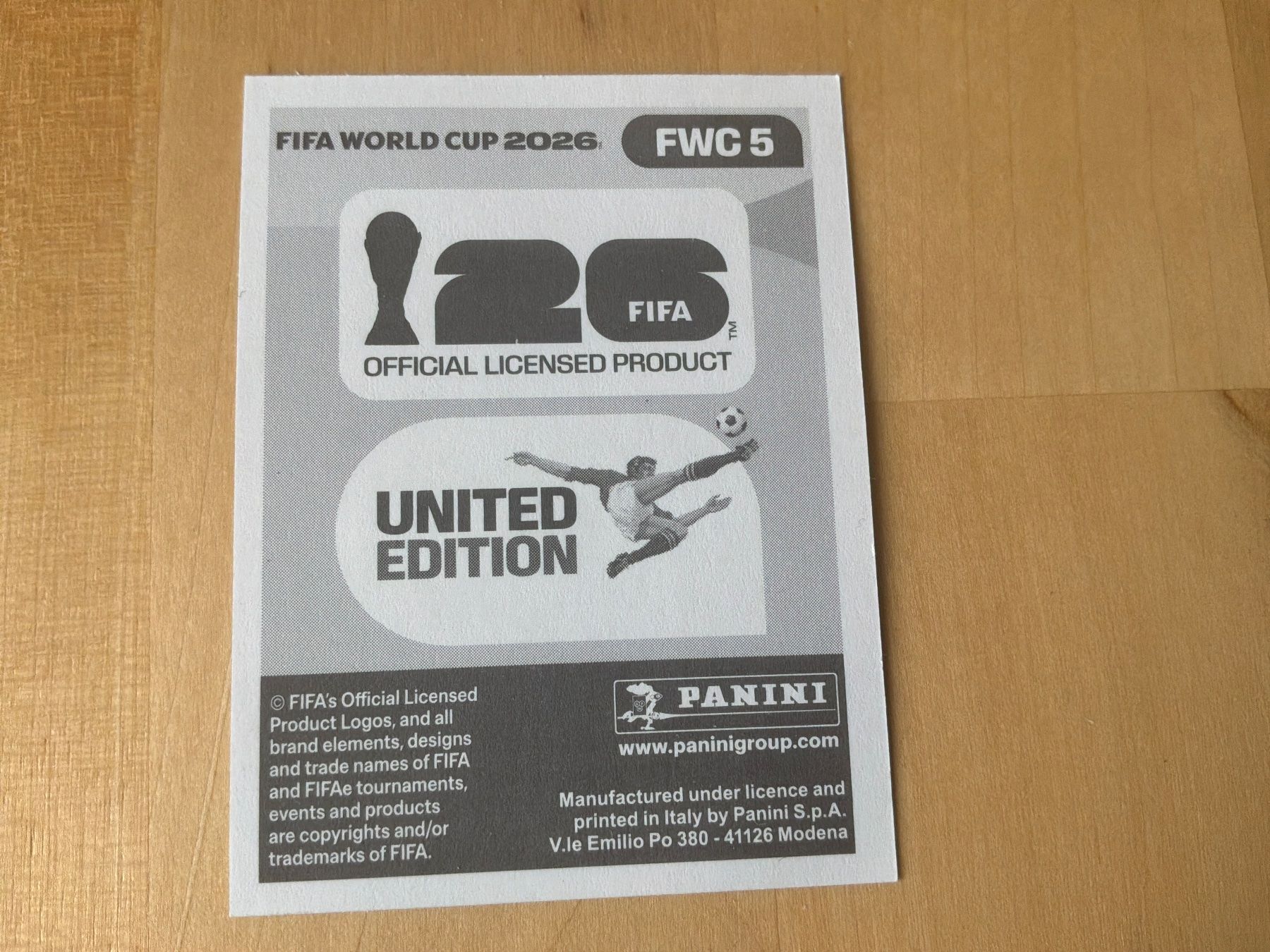 Panini Sammelbilder & Trading cards: FWC 5 Panini Sticker – Gebraucht aus Lugano von sguramedai55 1