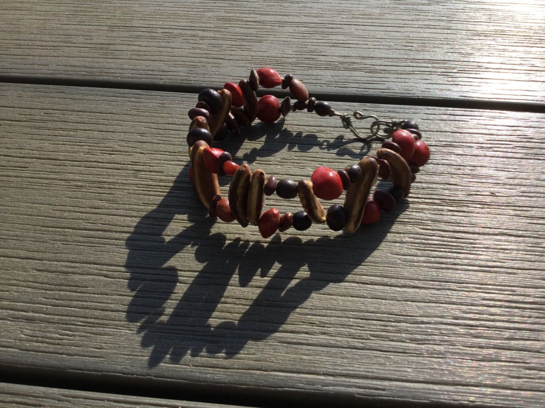 Armbänder & -reifen: Bracelet ethnique perles en bois max19cm – Gebraucht aus Agiez von chouchanelle 3