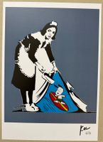 KeC: Banksy Cleaning Lady & Surfing Snoopy, signiert 6/10