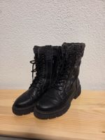 Winter Stiefel gefüttert, Schwarz, Grösse 37,  guter Zustand