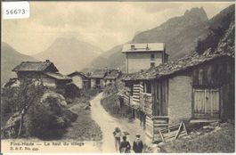 Finhaut - La haut du village - animee