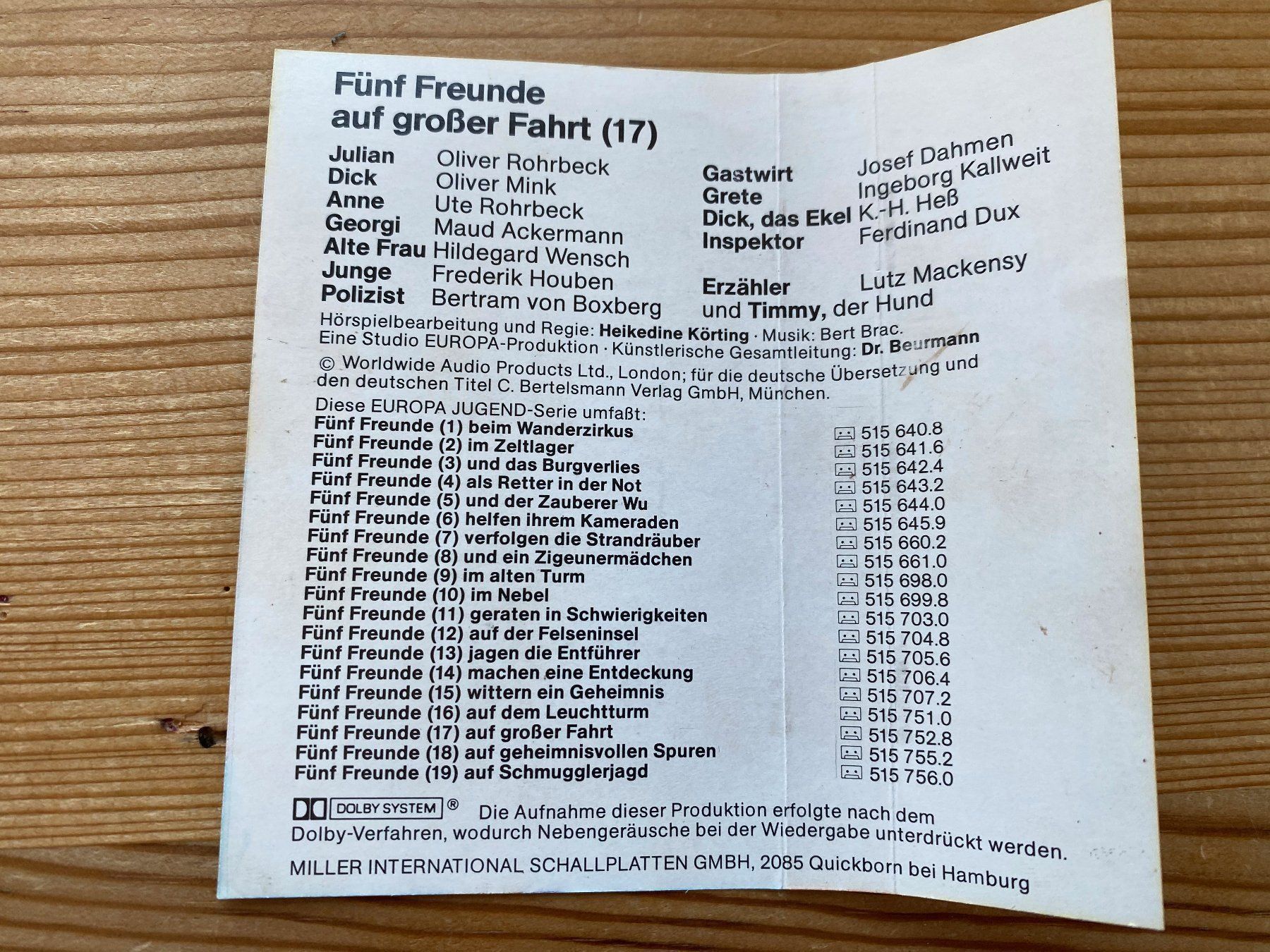 Kompaktkassetten: Kassette – Funf Freunde (17) – Gebraucht aus St.Gallen von kingsamas 4