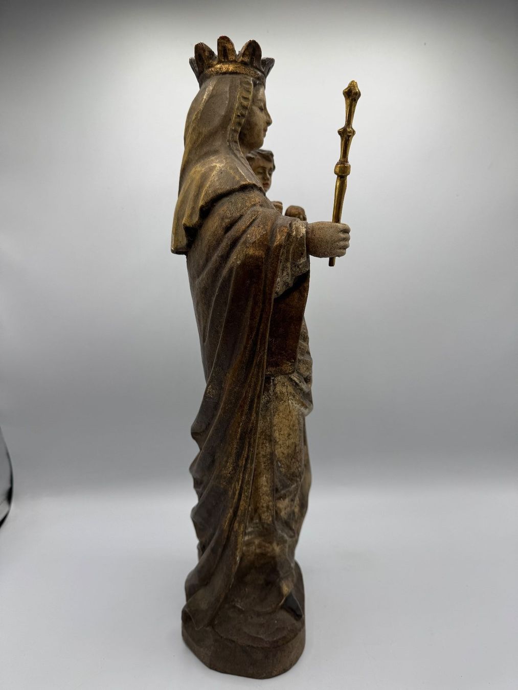 Figuren: Madonna mit Kind, Holzfigur, antike – Gebraucht aus Sachseln von BONATI01 7