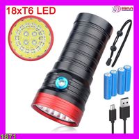 Taschenlampe 10000 Lumen 18xT6 LED USB