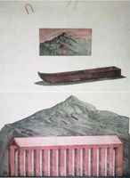 Litografia originale di Franz Anatol Wiss "Das Schiff" 1988