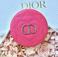 Dior rose pink cannage-patterned makeup mirror, limited edit