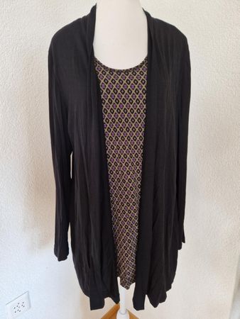 Schwarze Longjacke von Samoon by Gerry Weber
