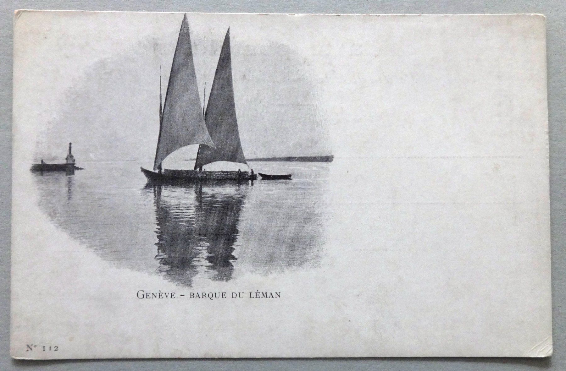 Ansichtskarten: Genève - Barque du Léman – Gebraucht aus Fétigny von Billy2miny