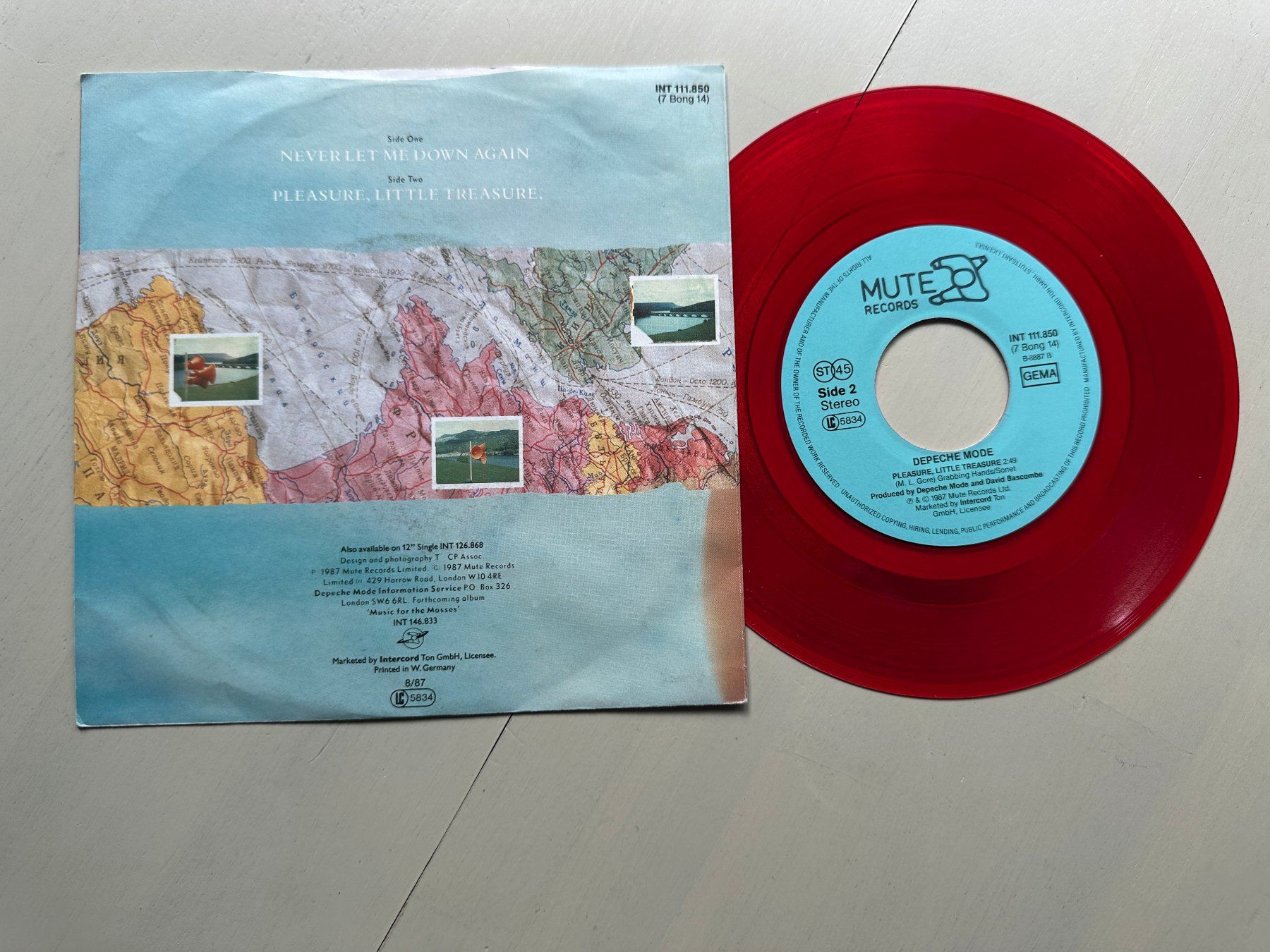 Dischi in vinile: DEPECHE MODE rare Never let me down Single Kult red vinyl – Usato da Basel venduto da Partridge 1
