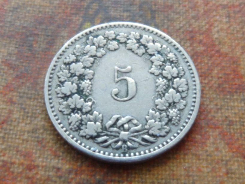 Tutti le monete: 5 Rp. 1906  (C) – Usato da Romanel-sur-Lausanne venduto da Swift13 1