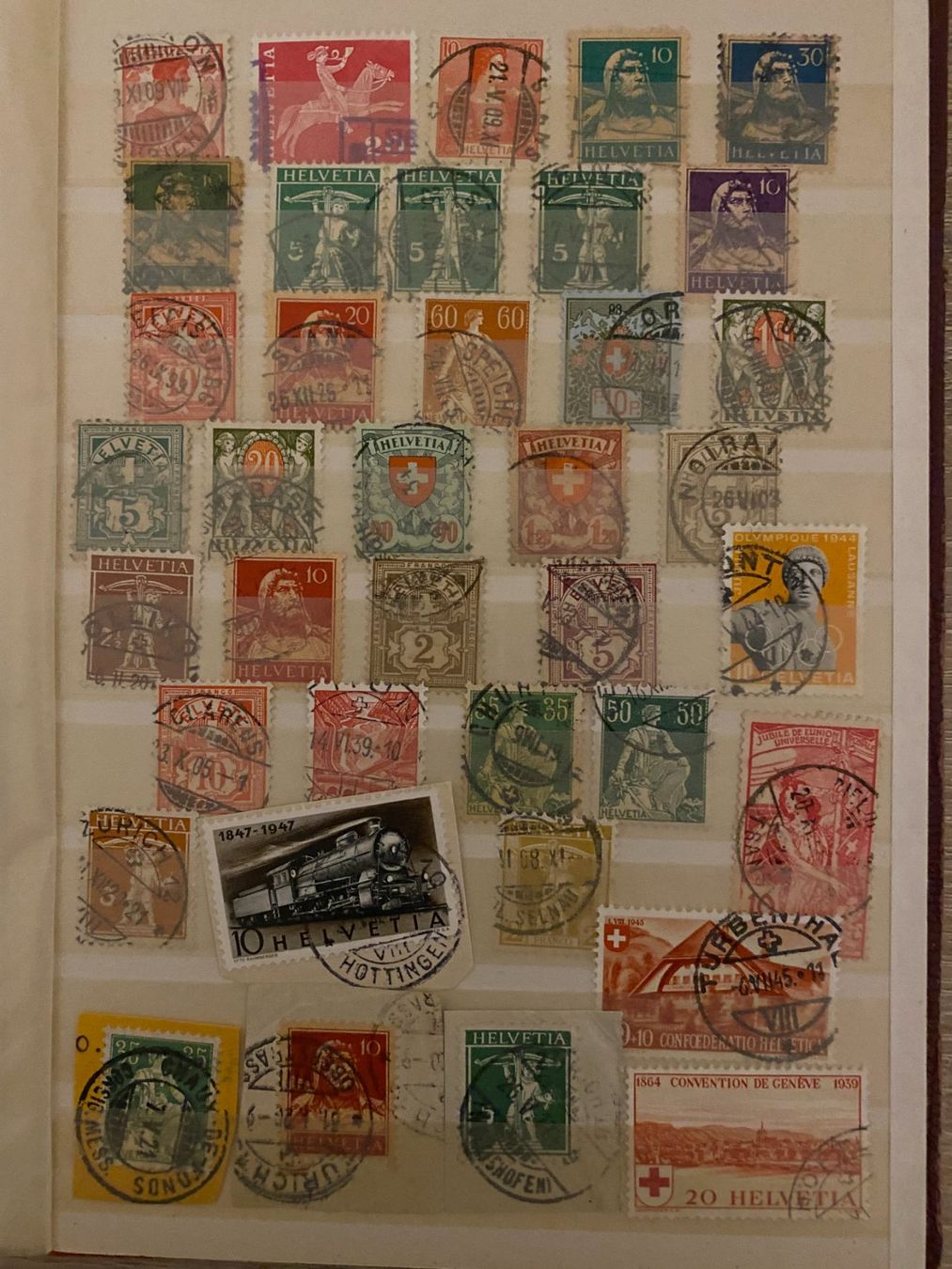 Tutti i francobolli: Alte Schweizer Briefmarken – Usato da matten b. interlaken venduto da jfran17