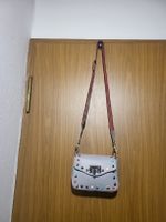 Sac à bandoulière gris en cuir véritable - Tendance !