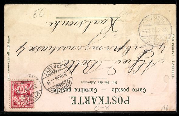 Cartes postales: Litho La Chaux-de-Fonds, Stadtwache mit  – D'occasion à Berlin par bartko-reher 1