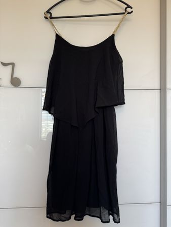 Robe noire Etam, taille 36, avec bretelles dorées ✨