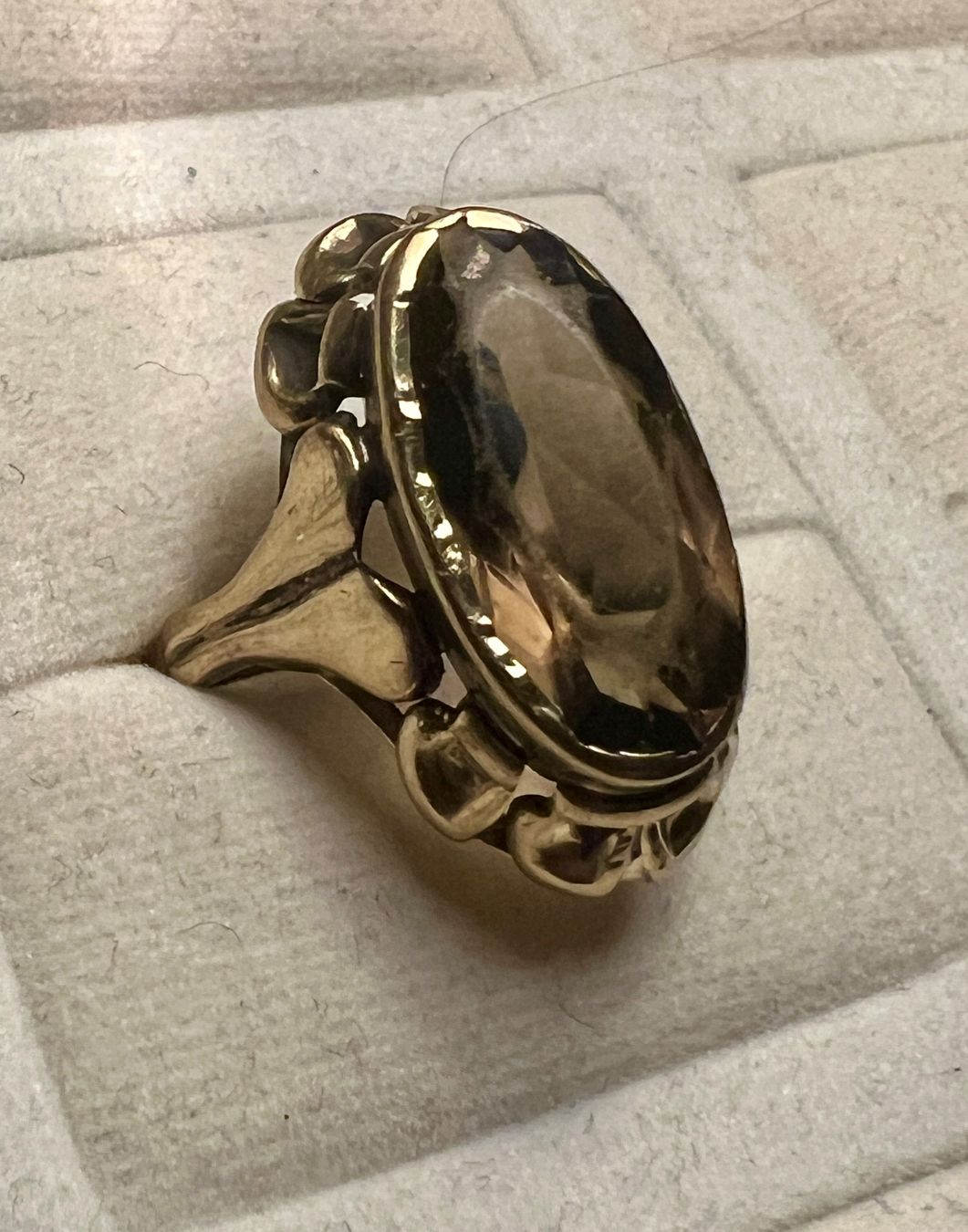 Anelli: Gold-Ring 8K mit Rauchquarz – Usato da Chur venduto da Penting1935 1