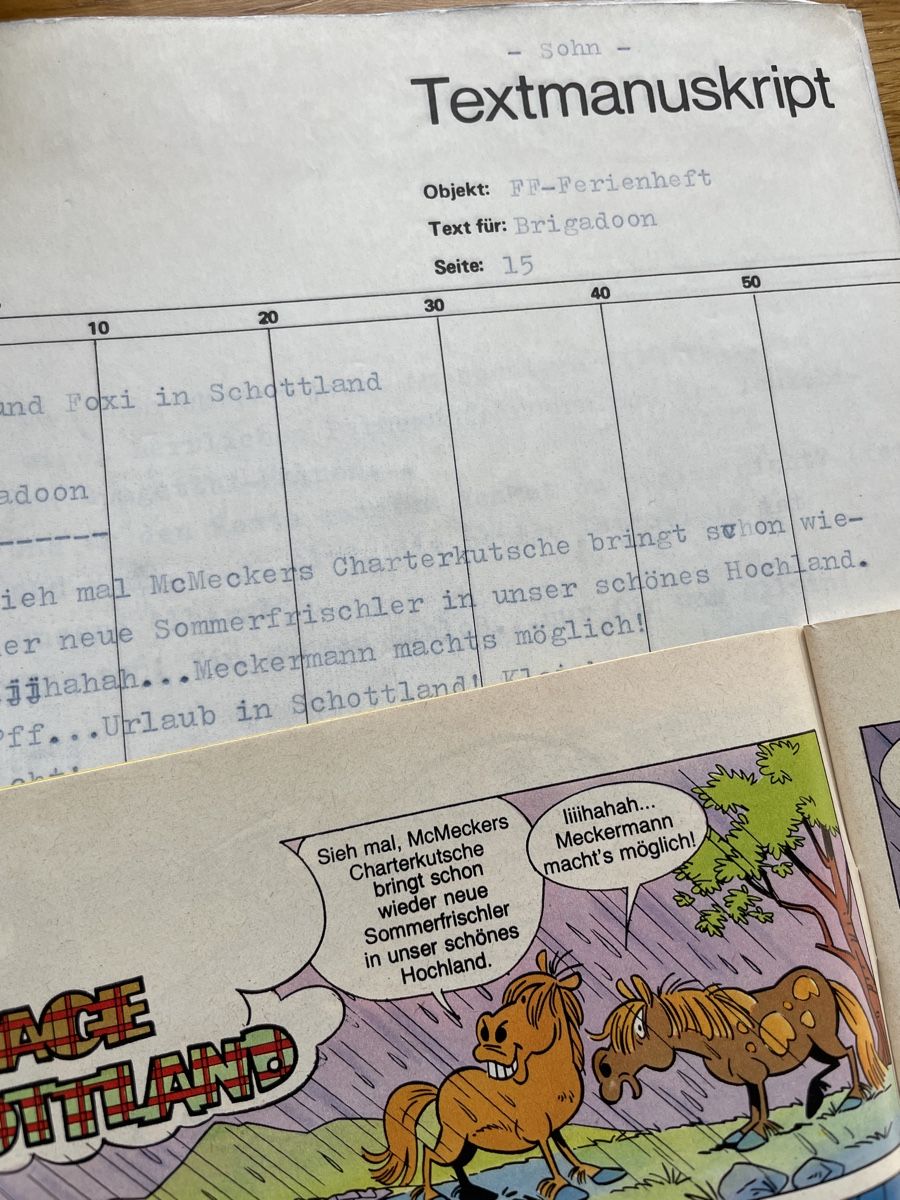 Fumetti: Einzigartiges Textmanuskript 1977. Fix und Foxi Sonderheft – Nuovo (secondo la descrizione) da unterkulm venduto da Hudigaegeler 6