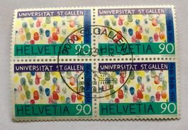 4er Block Nr.942 Stempelt St.Gallen 1998   