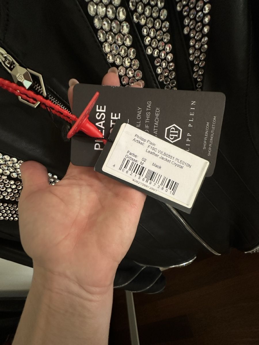 Philipp Plein Giacche: Philipp Plein Lederjacke Crystal Gr. M mit Strass – Nuovo e nell'imballaggio originale da Jonen venduto da dibbern 8