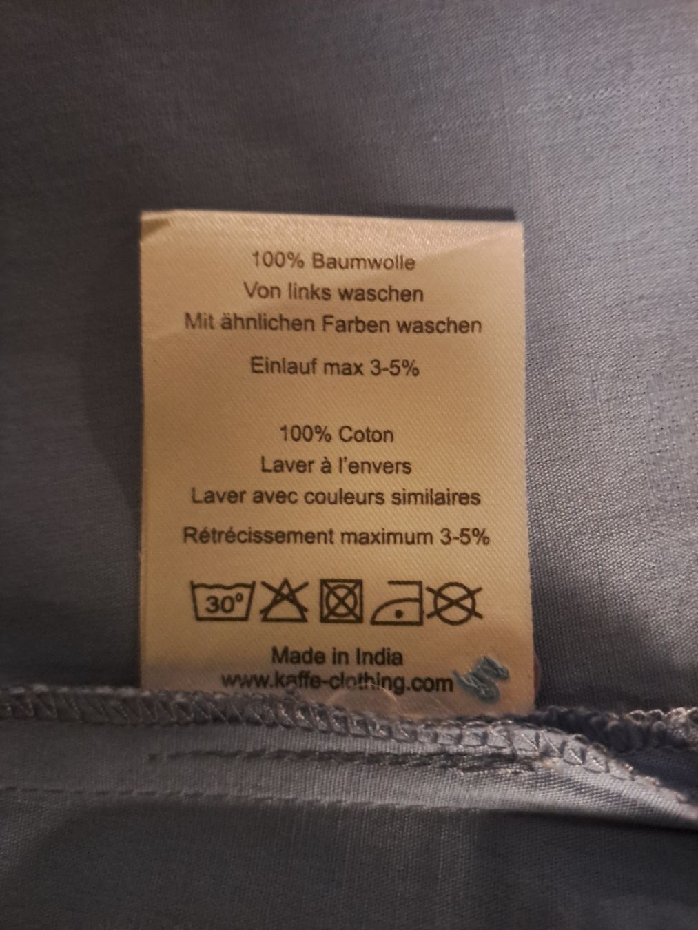 Vestiti: Kaffe Carolina Kleid hellblau Grösse 38 100% Baumwolle – Nuovo e nell'imballaggio originale da Basel venduto da Sevenaa 5