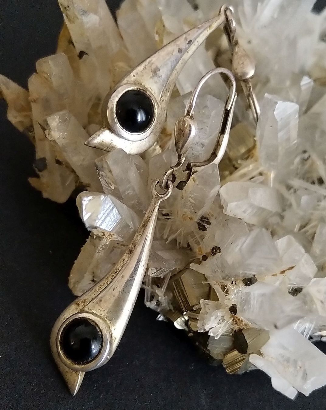 Ohrringe & -stecker: OHRRINGE MIT ONYX IN SILBER 925 – Gebraucht aus Romanshorn von BoutiqueA 2